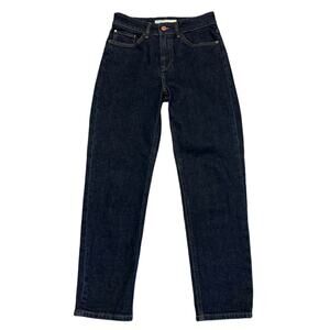 Salsa Denim True Cropped Slim Dark Blue Jeans Size 27x28